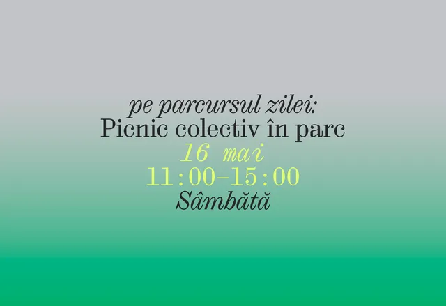 Picnic colectiv în parc