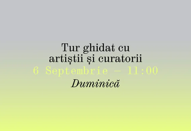 Tur ghidat cu artiștii și curatorii
