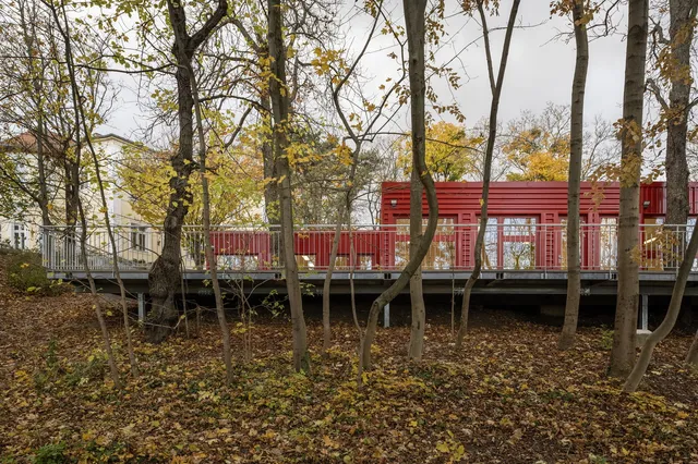 The new container building of the German School of Budapest