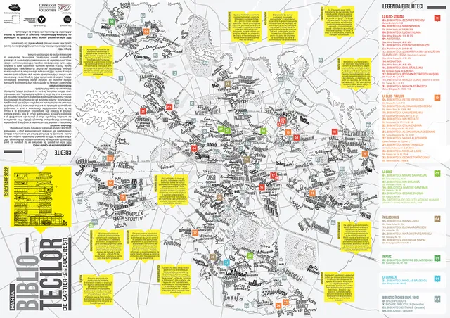 The Map of Neighbourhood Libraries from Bucharest