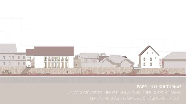 H17 – CULTURAL CENTER / Plan for a performing arts district in the city center of Eger, Hungary /