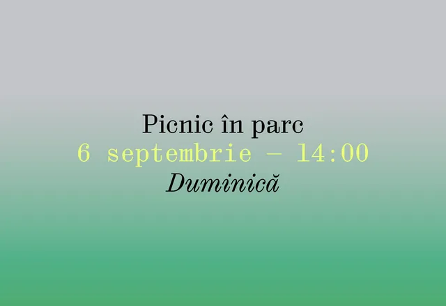 Picnic în parc