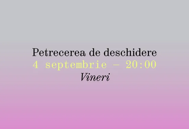 Petrecerea de deschidere