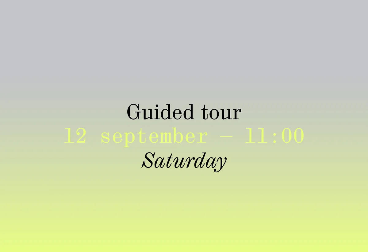 Guided Tour 12 september