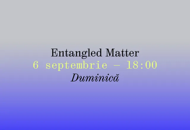 Entangled Matter