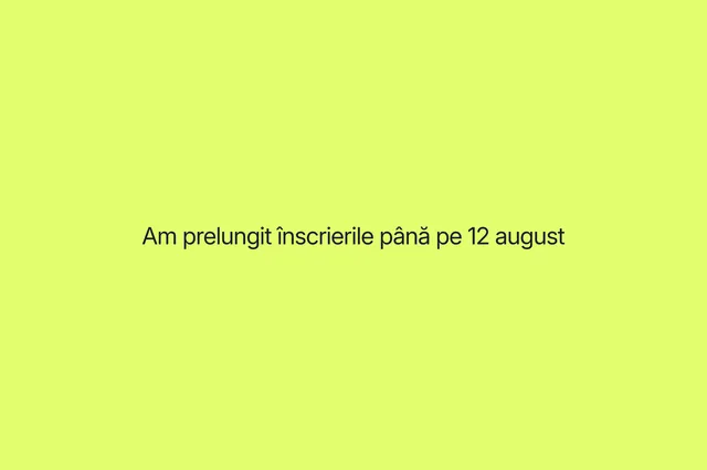 Am prelungit înscrierile la Premiile Beta