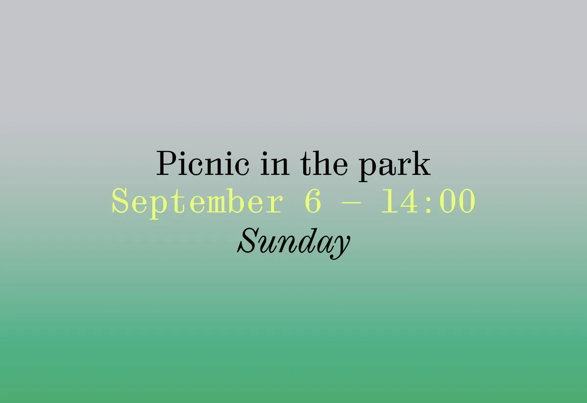 Picnic în parc