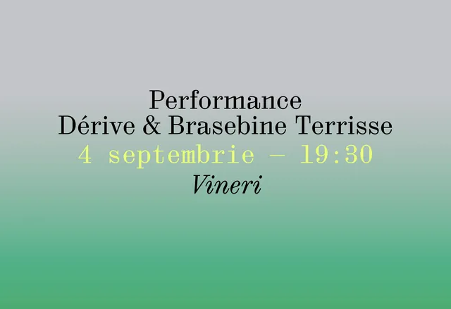 Performance Dérive & Brasebine Terrisse