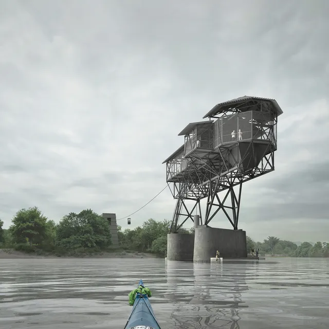 Renovation of the Esztergom Coal Loading Tower and Revitalization of its Surroundings