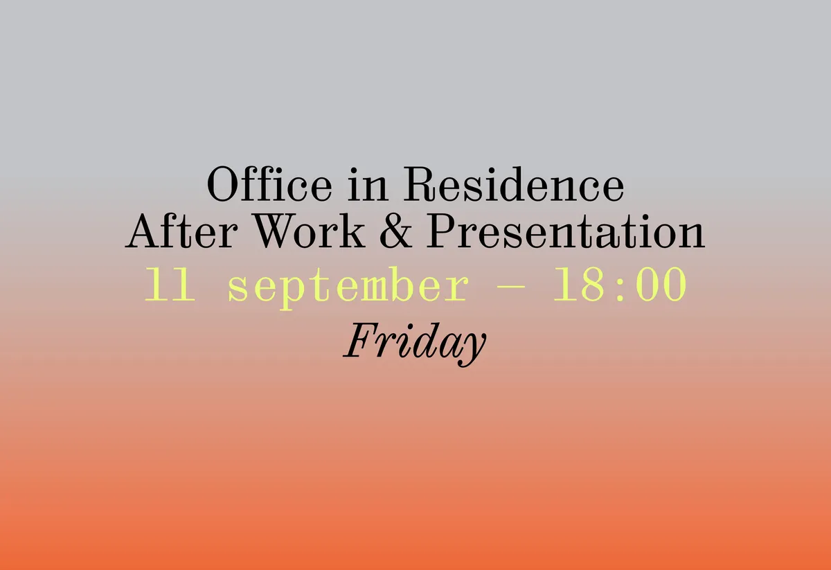 Office in Residence After Work & Presentation