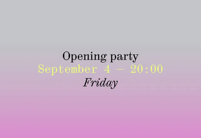 Opening party