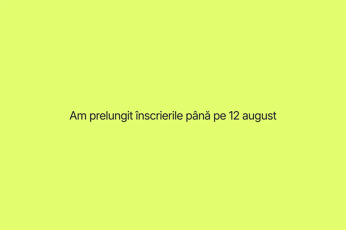 Am prelungit înscrierile la Premiile Beta
